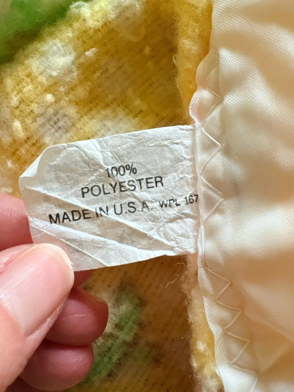 Vintage Pastel Animal Baby Blanket with Satin trim made in USA baby Gordon style